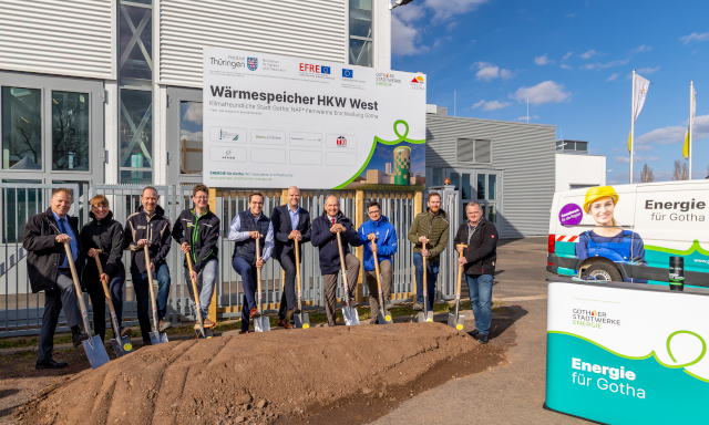 Spatenstich zum Großwärmespeicher