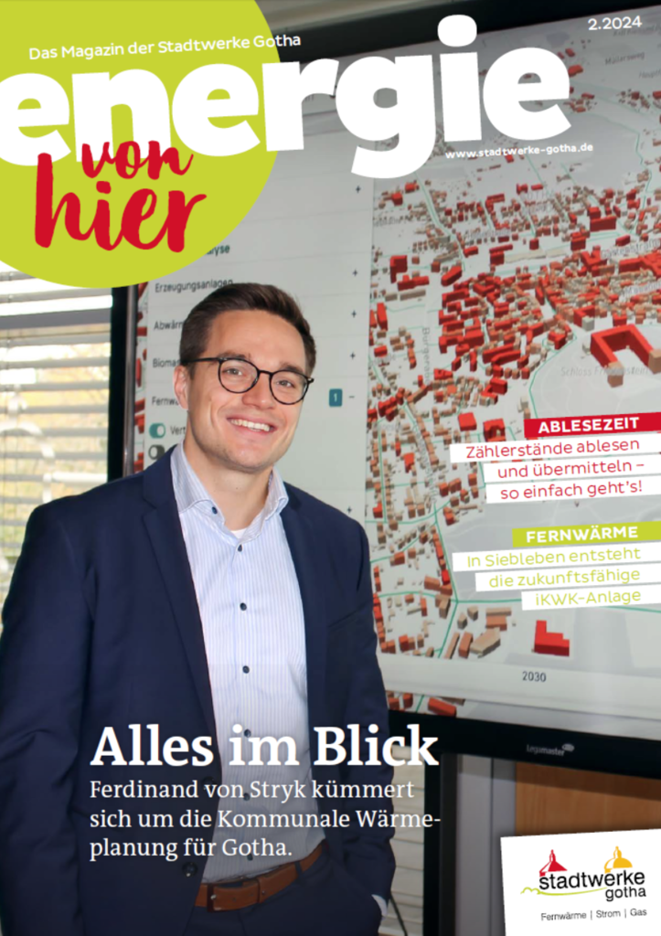 Die zweite Ausgabe des Stadtwerke Gotha Kundenmagazin aus dem Jahr 2024.zin aus dem Jahr 2024.